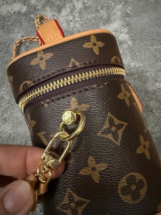 Bolso neceser Louis Marrón/Rojo