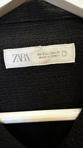 Camisa Zara Negra Hombre Talla S