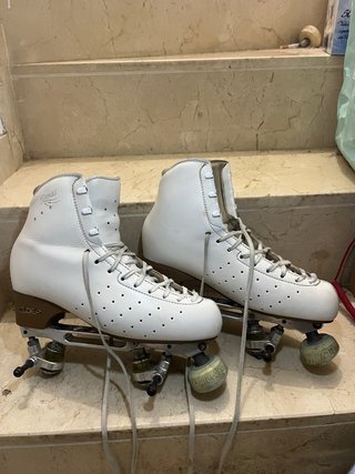 Pattini artistici su rotelle Edea Rondo bianchi