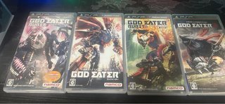 Lote 4 juegos God Eater PSP (Japón)
