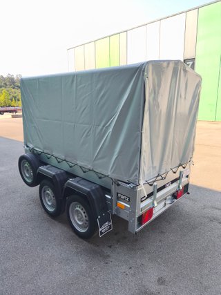 Remolque cerrado 2.30x1.30x1.50m con toldo mixto