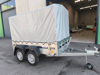 Remolque cerrado 2.30x1.30x1.50m con toldo mixto