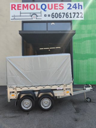 Remolque cerrado 2.30x1.30x1.50m con toldo mixto