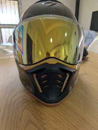 Casco Scorpion Carbono Moto Trail/Café Racer Nuevo