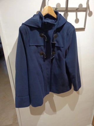 Abrigo paño azul marino Kiabi Talla 42