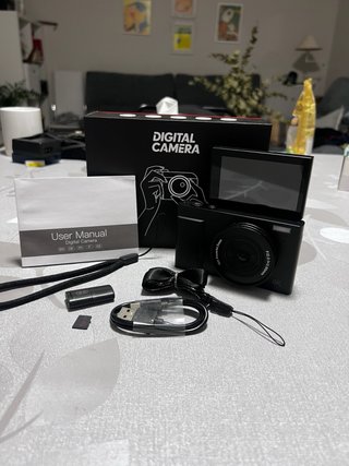 Cámara Digital 4K Negra