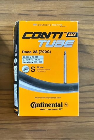 Cámara Continental Race 28 (700C) Presta 80mm