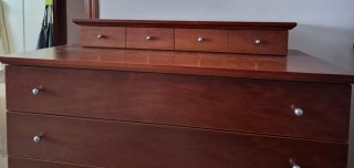 Cómoda de madera 6 cajones más regalo Espejo