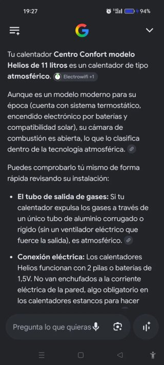 Calentador Gas 11L Atmosférico Nuevo  a estrenar.