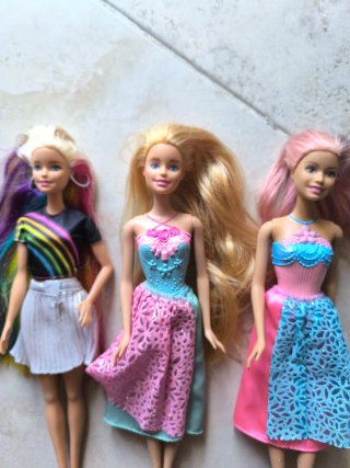 Lotto 4 Barbie Sirena Rara Luminosa