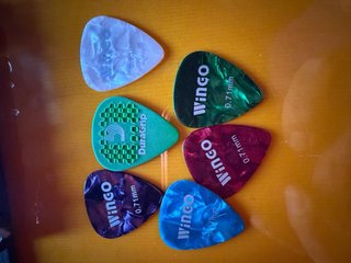 Guitarra Acústica Naranja con Funda