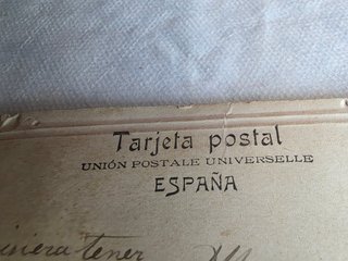 Tarjeta antigua troquelada Capilla San José