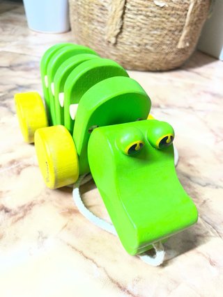 Juguete Cocodrilo Madera Montessori