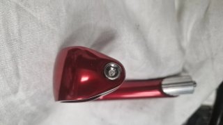 Attacco manubrio bici rosso