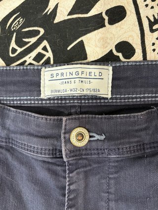 Bermudas azules para hombre