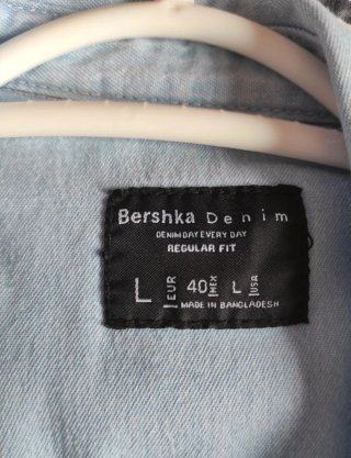 Camisa vaquera Bershka azul hombre Talla L