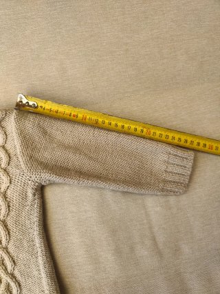 Chaqueta tejida a mano 18-24 meses