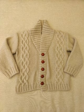 Chaqueta tejida a mano 18-24 meses