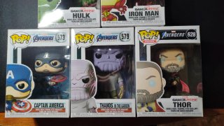 Funko Pop Avengers Capitán América Thanos IronMan