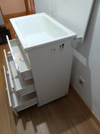 Bañera cambiador bebé con cajones