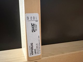 2 Mesas auxiliares negra y madera (20 € x unidad)