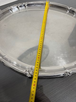 Vassoio Ovale Manici Acciaio Inox