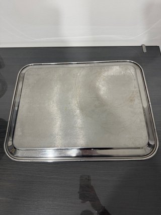 Vassoio Rettangolare Grande Acciaio Inox Stil