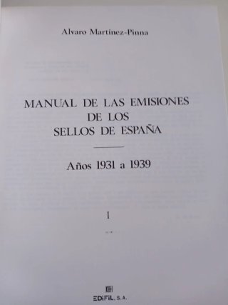 Manual Emisiones Sellos España 1931-1939