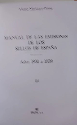 Manual Emisiones Sellos España 1931-1939