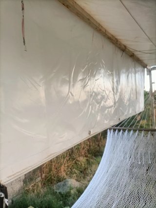 Toldo exterior plástico duro
