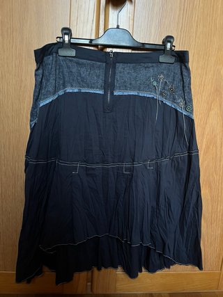 Falda midi vaquera