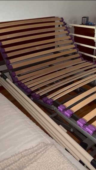 Cama articulada con carro elevador 105 cm