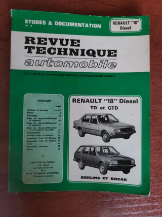 Manual Mecánica Renault 18 Diesel