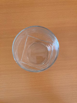 6 vasos de mesa de cristal
