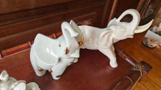 Lote 3 elefantes porcelana vintage Sanbo