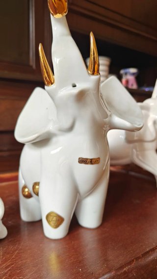 Lote 3 elefantes porcelana vintage Sanbo