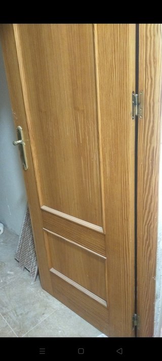 Puertas de roble macizas. 6 puertas y una doble