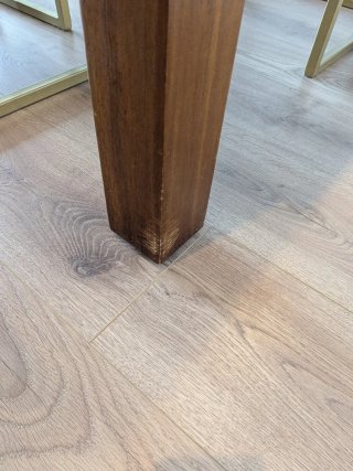 Mesa de comedor extensible de madera