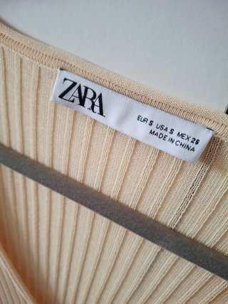 Jersey Zara punto fino acanalado S