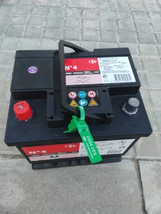 Batería coche Carrefour 45Ah 400A(EN) 12V