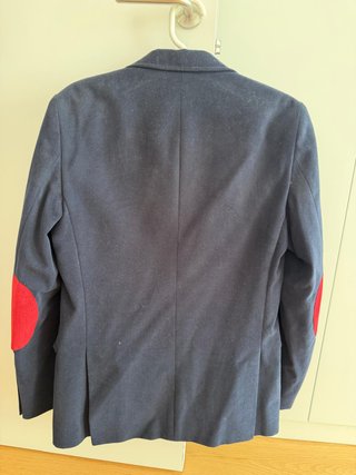 Chaqueta El Ganso Talla 48 Azul con coderas rojas
