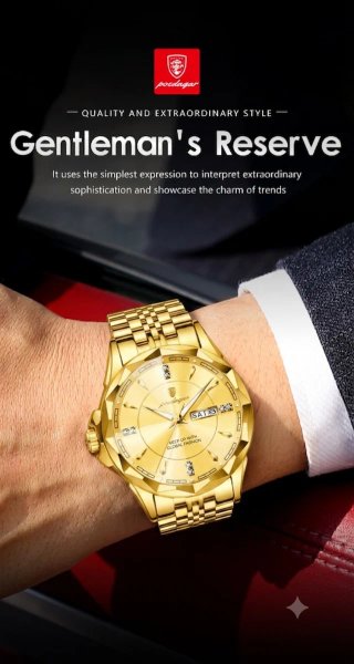Reloj POEDAGAR Dorado Hombre