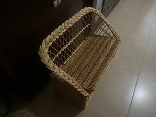 Asiento de mimbre