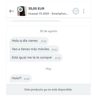 Huawei Y5 2019 al q se lo vendíháblame x este chat