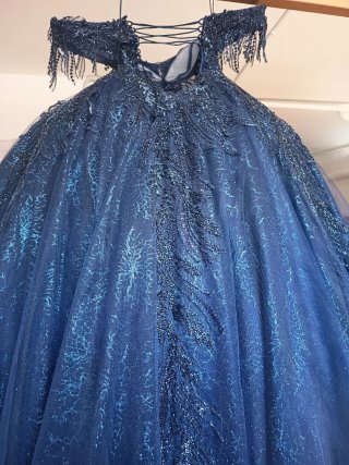 Vestido de Quinceañera Azul marino