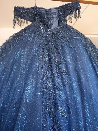 Vestido de Quinceañera Azul marino