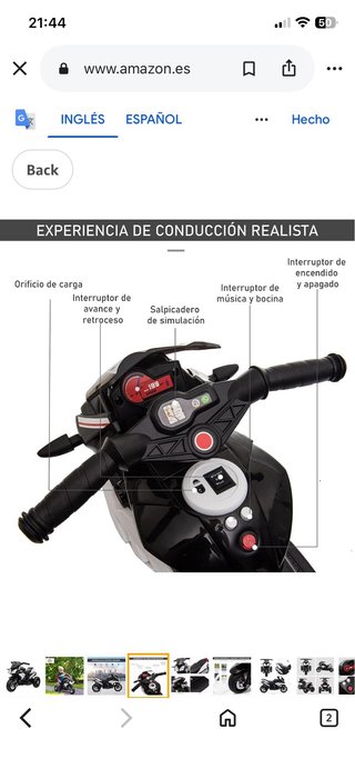 Moto niñ@ Eléctrica Infantil