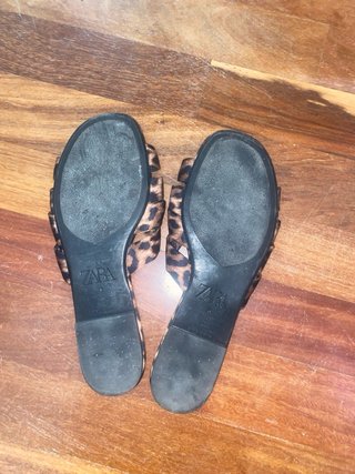 Sandalias Zara leopardo talla 37
