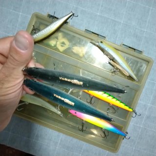 Lotes señuelos pesca tipo jerk
