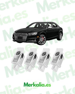4X LUCES LED PROYECTOR LOGO PUERTA AUDI HD